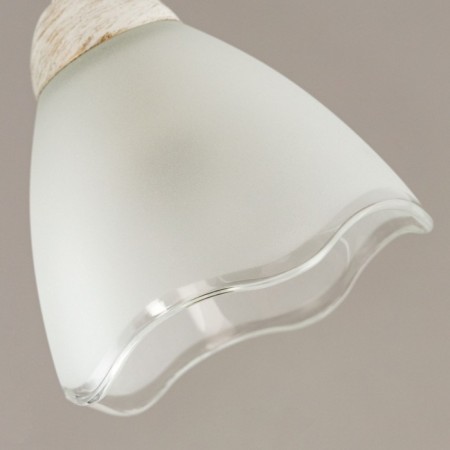 Suspended chandelier Citilux "Latur" CL413250, 36x33 cm, 5x75W, e27, white color-7