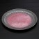 Glass of glass substitution “Morion”, D = 27 cm, black pink color with silver