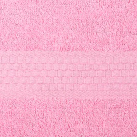 Tensor of a terry smooth -red “economy” 50x90 cm, pink color-1