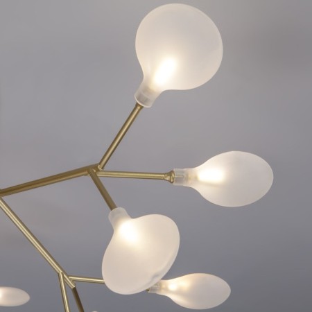 Smart ceiling lamp Foglia, 3W, G4, 75x75x40.5 cm-4