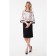 Female dress, size 42, black color, white