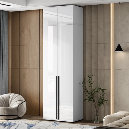 ATRESOL Nord, to the closet, two -door, 800 × 510 × 418 mm, white glossy-2