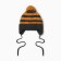 Baby hat, gray/yellow color, size 42-44