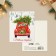 Postcard-Mini “Happy New Year!”, We carry the Christmas tree 10.7 x 8.8 cm, New Year