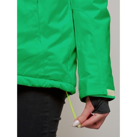Ski jacket women's winter, size 46, green color-6