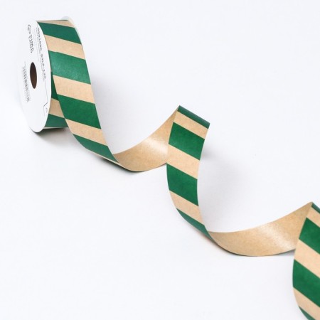 Ribbon for decor and gifts Kraft "Strips" 2cm x 5 m-2