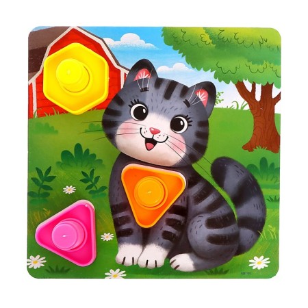 Designer "Bolts and nuts", 10 cards, animals-6