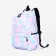 School backpack from lightning textiles, external pocket, lilac/pink color