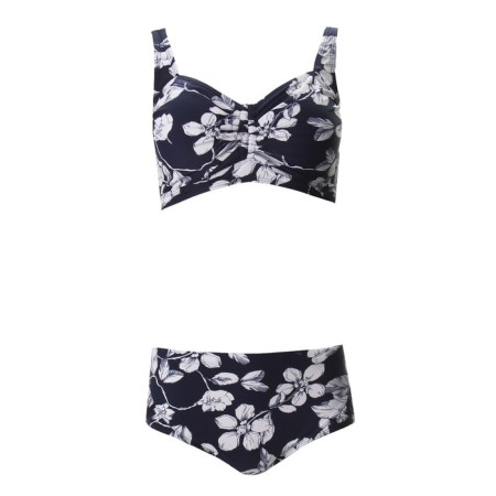 Separate swimsuit, blue/white color, size 52