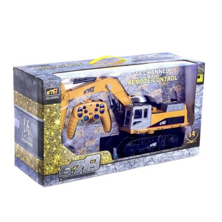 Excavator Radio -controlled "construction", movable bucket, with metal elements-8