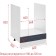 School cabinet 600 under the oven Helga, 600x500x820, White/Soft Marengo