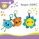 Musical Suspension "Babies", clockwork, on a crib, stroller, species mix, crush me