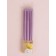 Candles for the cake "Royce", 12 pcs, pink metallic