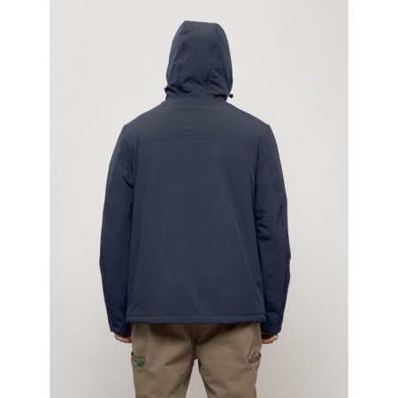 Sports male jacket, size 50, dark blue color-5