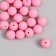 Beads for creativity plastic "warm pink" matte d = 1.2 cm set 20 g