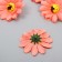 A bud on the leg for decoration "Chrysanthemum-rim peach" d = 5 cm