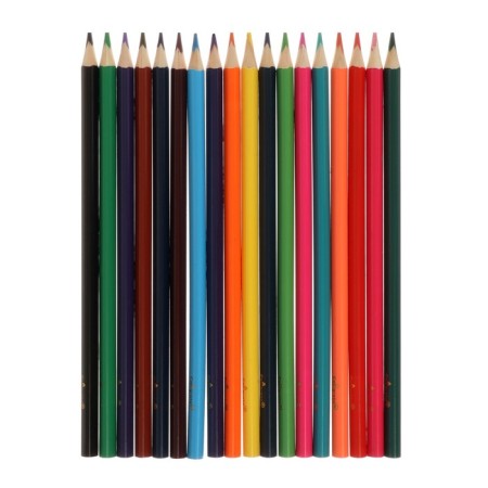 Pencils of watercolor 18 colors, in a cardboard box, sharpened-4