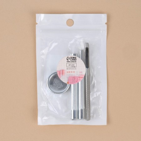 A set of tools for manual installation of S-shaped buttons, with a well, No. 655, d = 10 mm-4