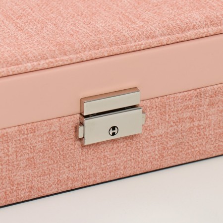 Casket to the leatherette for jewelry "Pink" combined 26.7x18.5x7.5 cm-1