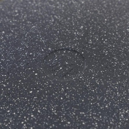 Granite pan, d = 28 cm, removable handle, anti -stick coating, removable handle, glass cover, color gray color-5