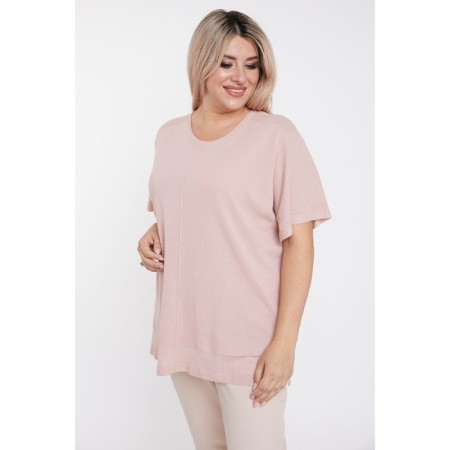 Female jumper luxury plus, size 56, pink color-4