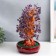 Bonsai souvenir "Cash tree with purple pebbles" 450 stones 32x17x27 cm