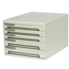 Boxing universal Erichkrause Office, 5 departments, gray