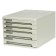 Boxing universal Erichkrause Office, 5 departments, gray
