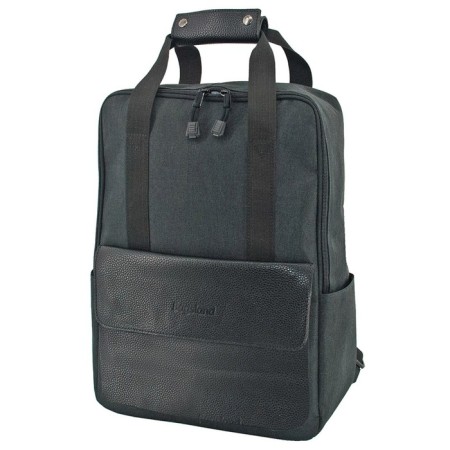 Bag-rug-rug V2817-00140, black color, textiles with artificial leather inserts, 26x13x40 cm 10