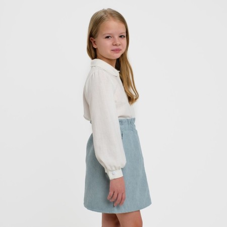 Children's skirt KAFTAN "Velvet", p. 30 (98-104), gray-blue-4