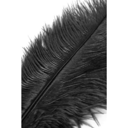 Ostrich -toyfa Theatre feather, Black color, 40 cm-1