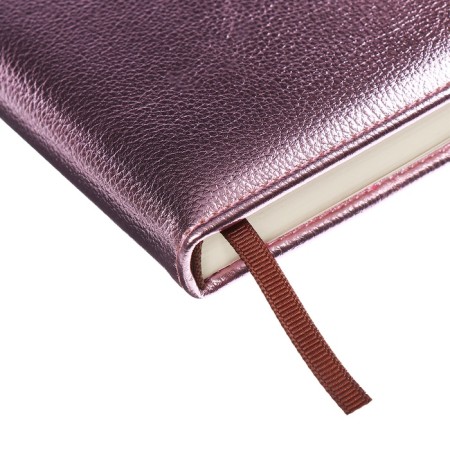 The diary is low, PVC cover, A5 format, 140 l, cell, metallic pink-4