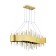 Suspended chandelier ST LUCE. SL1633.213.08. Olvera. 8x40 watts, E14, 100x15x42 cm, matte gold color