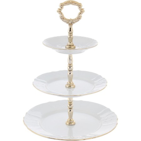 3-tier everages Bernadotte, decor "Gold Golden"-1