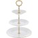 3-tier everages Bernadotte, decor "Gold Golden"