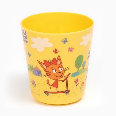 A set of children's dishes three cats "Training", (plate, bowl, glass, spoon)-5