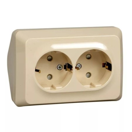 Corner socket Sche PA16-108K Study, OP, 2 sockets, IP20