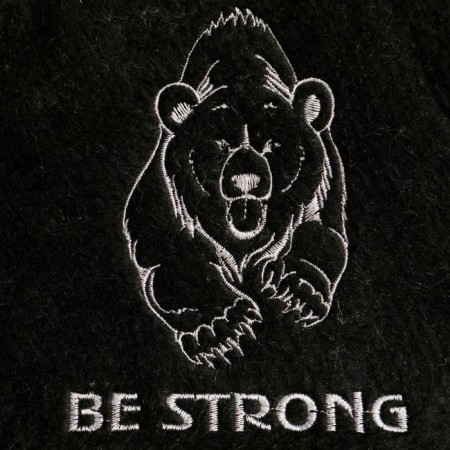 Шапка для бани "Be strong"-1