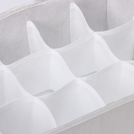 Organizer for linen 12 cells LadOM, 32x24x12 cm, color gray color-3