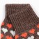 Women's socks, brown color, size 23-25