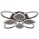 Causteen with PDU 1162/8CF LED 160W 3000-6000k Dimmer Coffee 70x70x10 cm Bayerlux