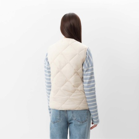 Women's vest quilted mist size 48, milk-3