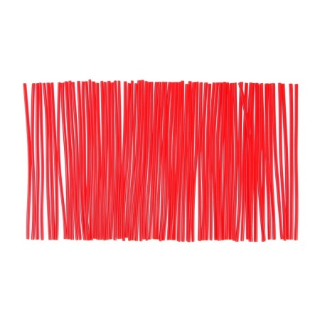 Decorative overlays on the knitting needles of a motorcycle, 23 × 0.5 cm, red, set 72 pcs
