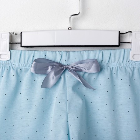 Pajamas kaftan "peas" shorts, top, p. 44-46, blue-9