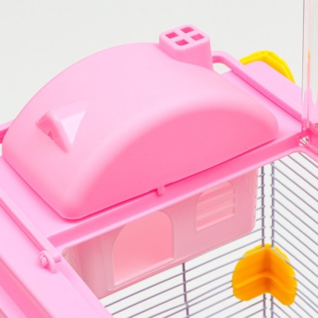 The cage for rodents "Pigzon", 31 x 24 x 46 cm, pink-5