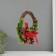 Souvenir Suspension "Red Bird on a wreath with cones" 7.5x20x20.5 cm