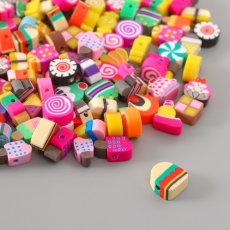 Beads rubber figured "sweets" mix, units. 500 pcs.-1