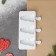 Form for ice cream "Christmas tree", silicone, 19.5 × 13 × 2.5 cm, 3 cells (7.1 × 2.7 cm), white color