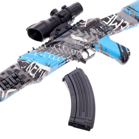 AK-47 automatic machine, works from the battery-13