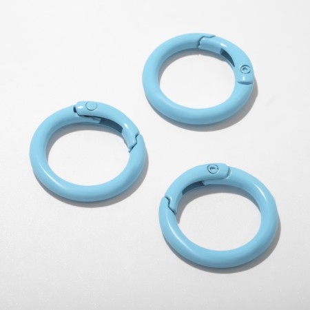 Carbine "Ring" d = 2.5 cm (set3 pcs.), Blue color